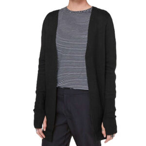 Lululemon Black City Street Cardigan Sweater Cashmere Blend Size Small